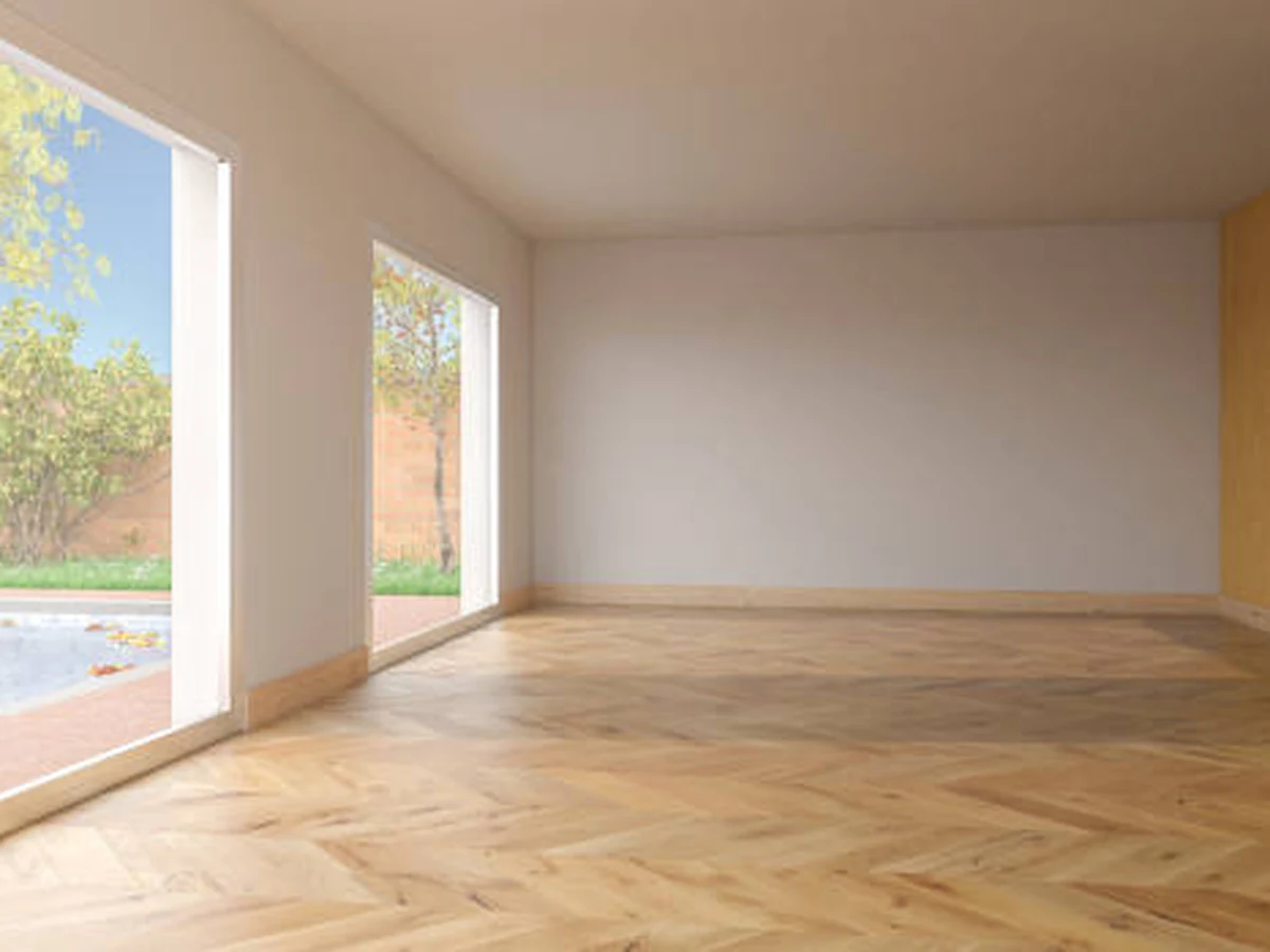 Interior painting of white empty room in Moreton-in-Marsh by Cotswolds Decorators